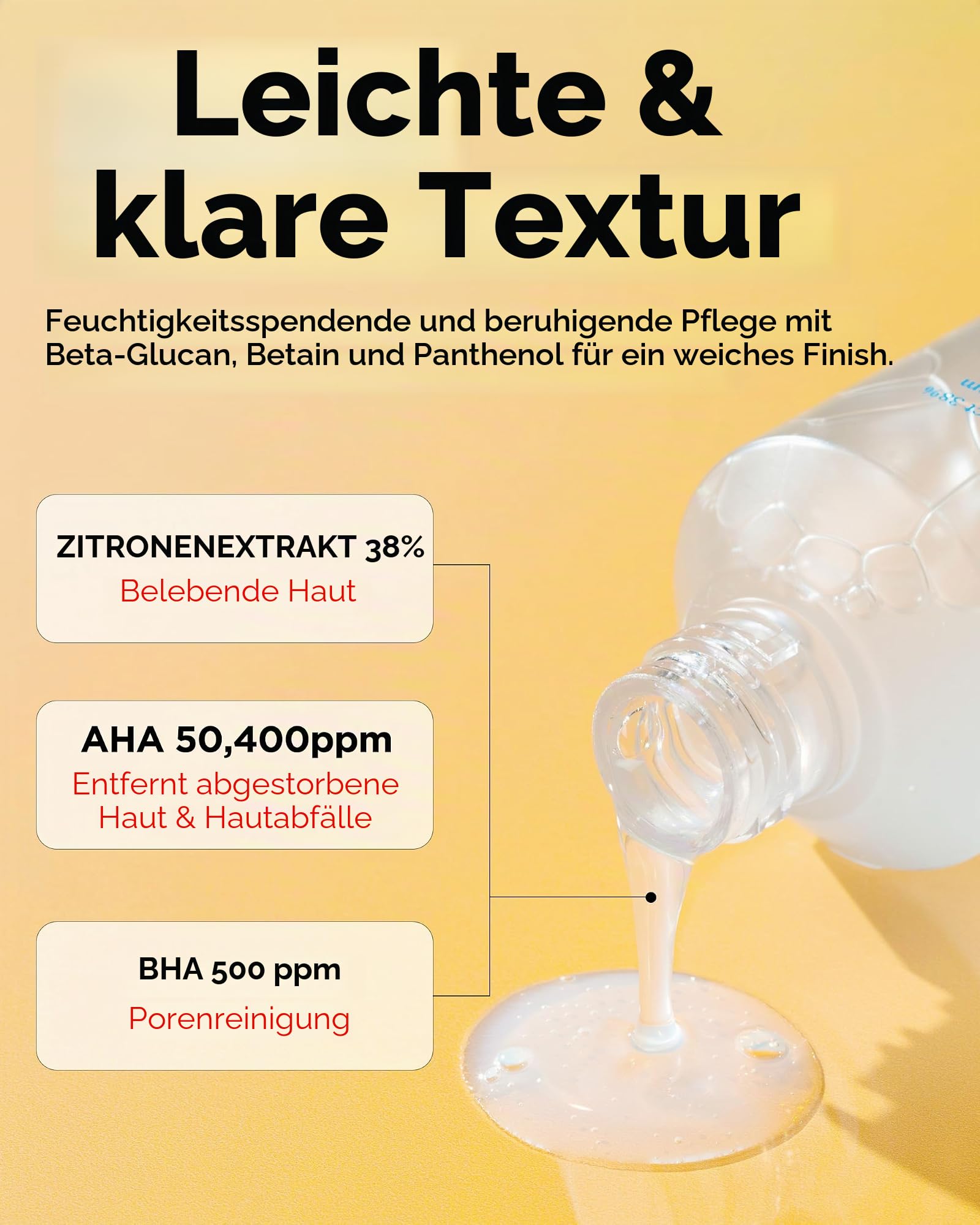 TOCOBO AHA BHA Lemon Toner Gesichtswasser 150 ml Peeling