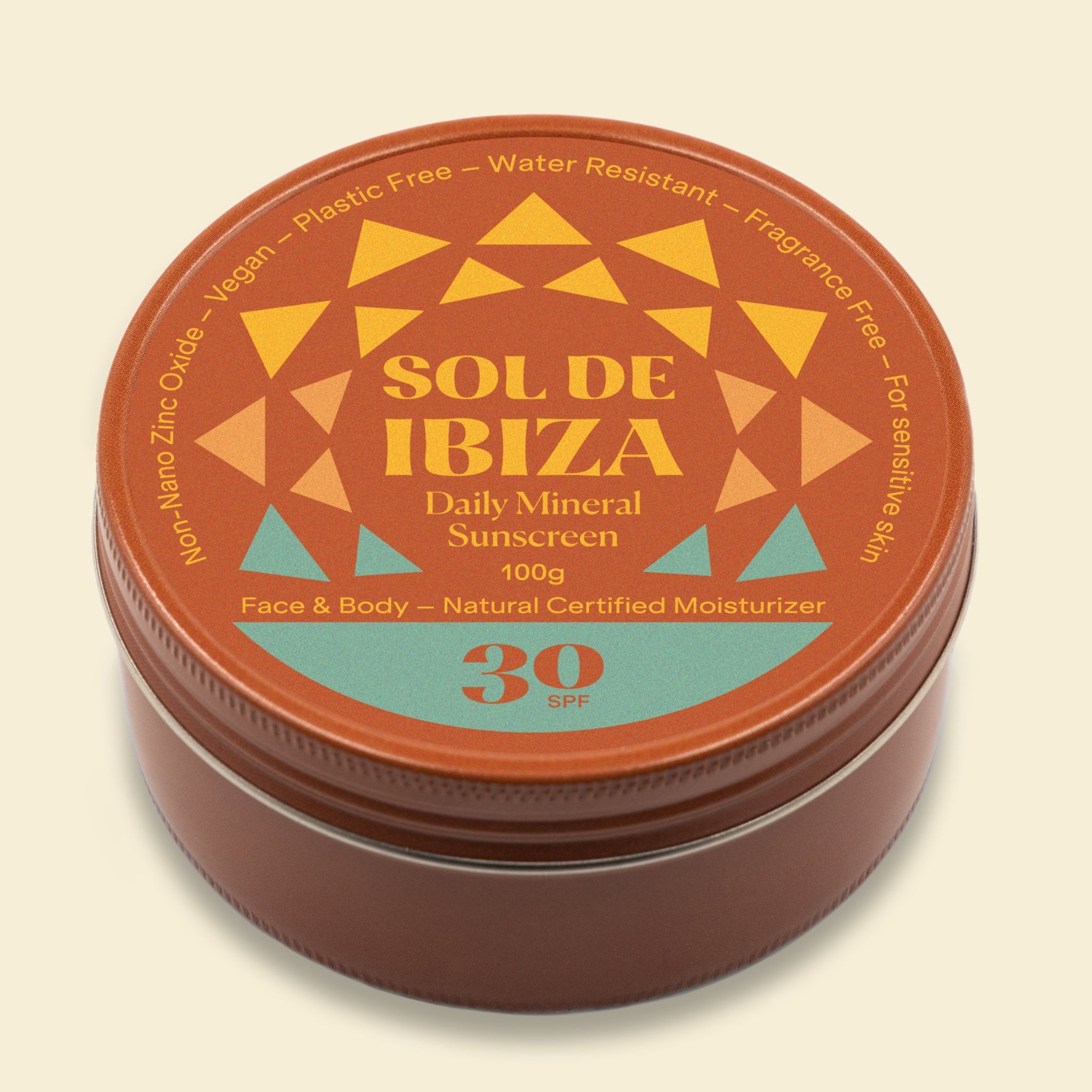 Sol de Ibiza Suncare Face Body Cream SPF30 100 g Zink