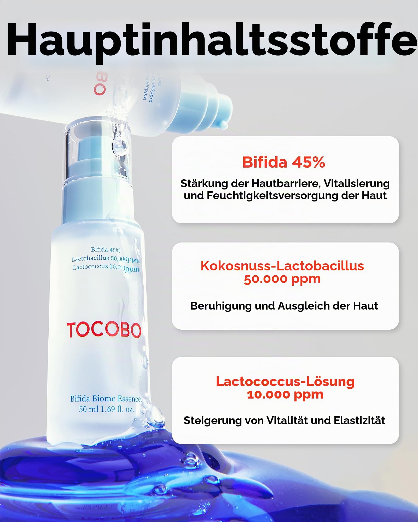 TOCOBO Bifida Biome Essence Gesichtsserum 50 ml Probiotika