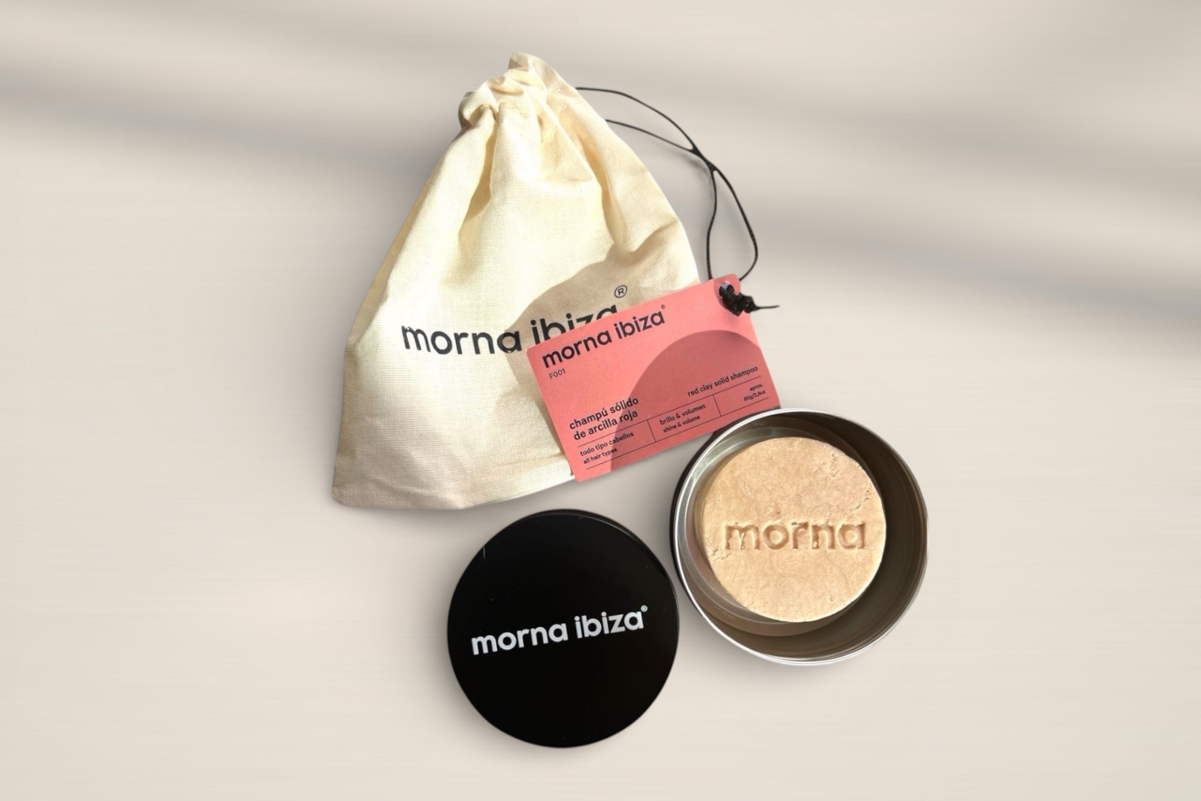 Morna Ibiza Red Clay festes Shampoo Rote Erde Volumen