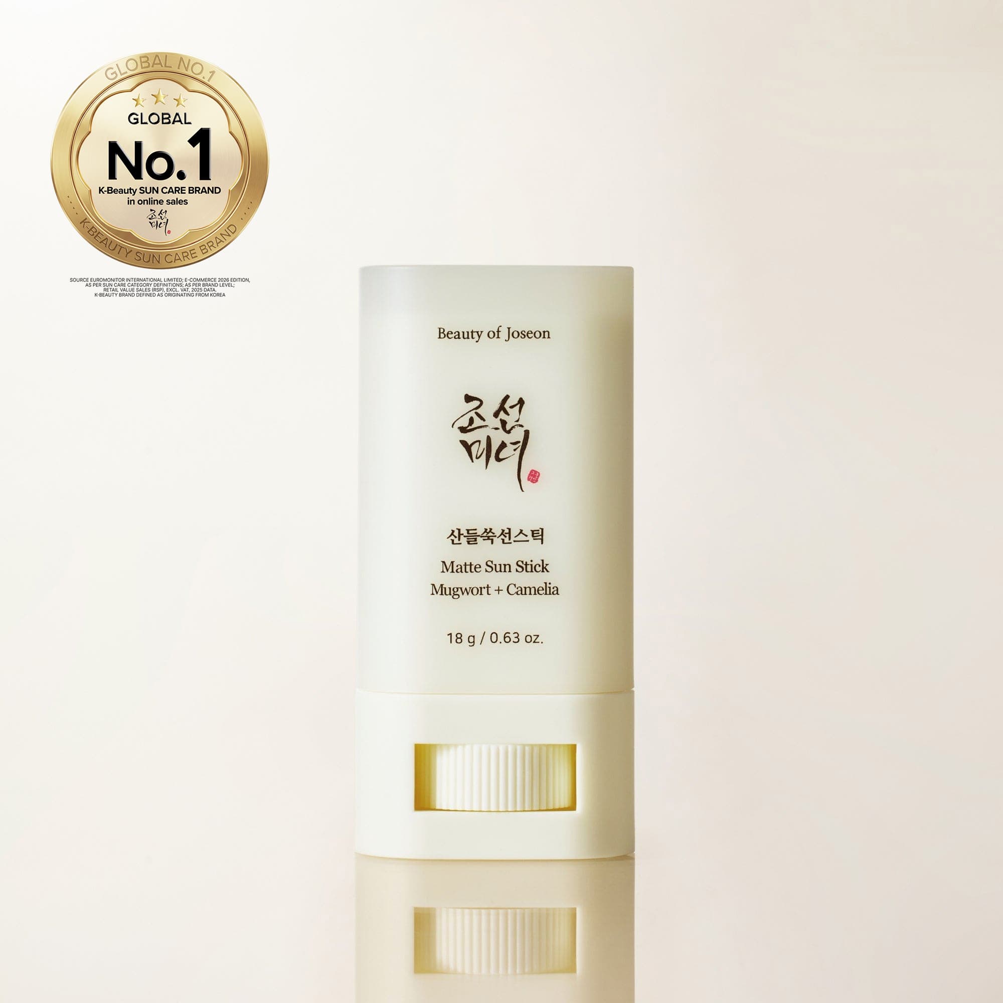 Beauty of Joseon Matte Sun Stick Mugwort Sonnenstick 18 g 1er Pack