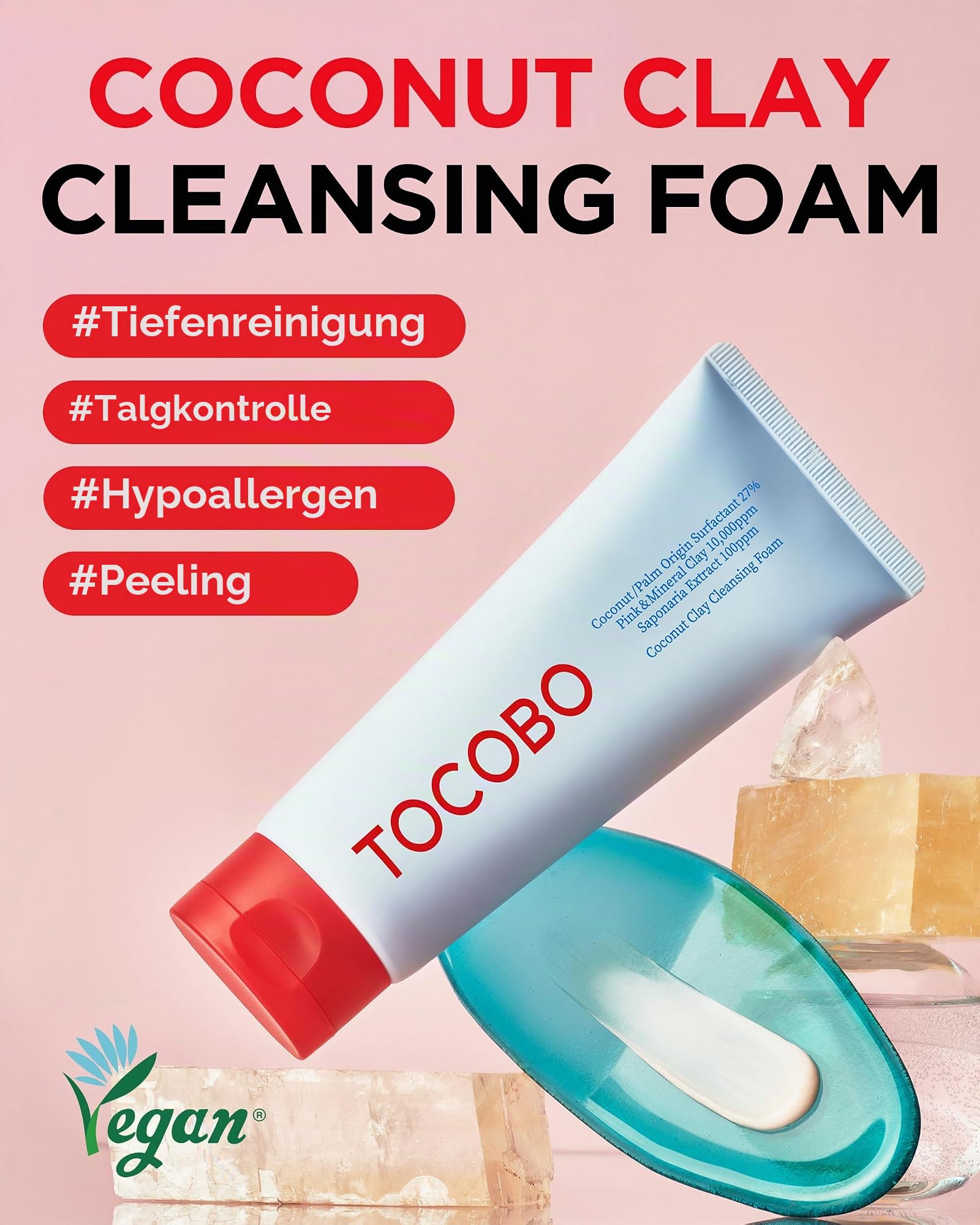 TOCOBO Coconut Clay Reinigungsschaum 150 ml Tonerde