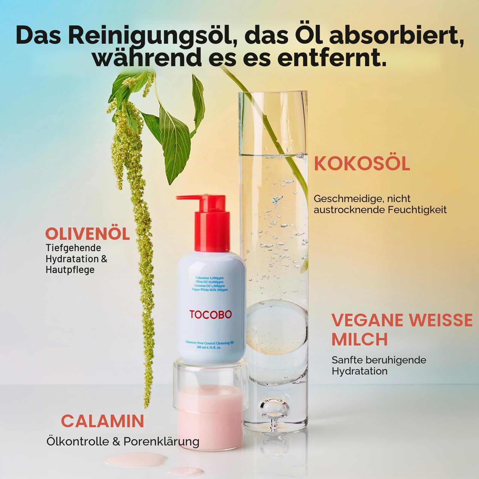 TOCOBO Calamine Pore Control Reinigungsöl 200 ml Poren