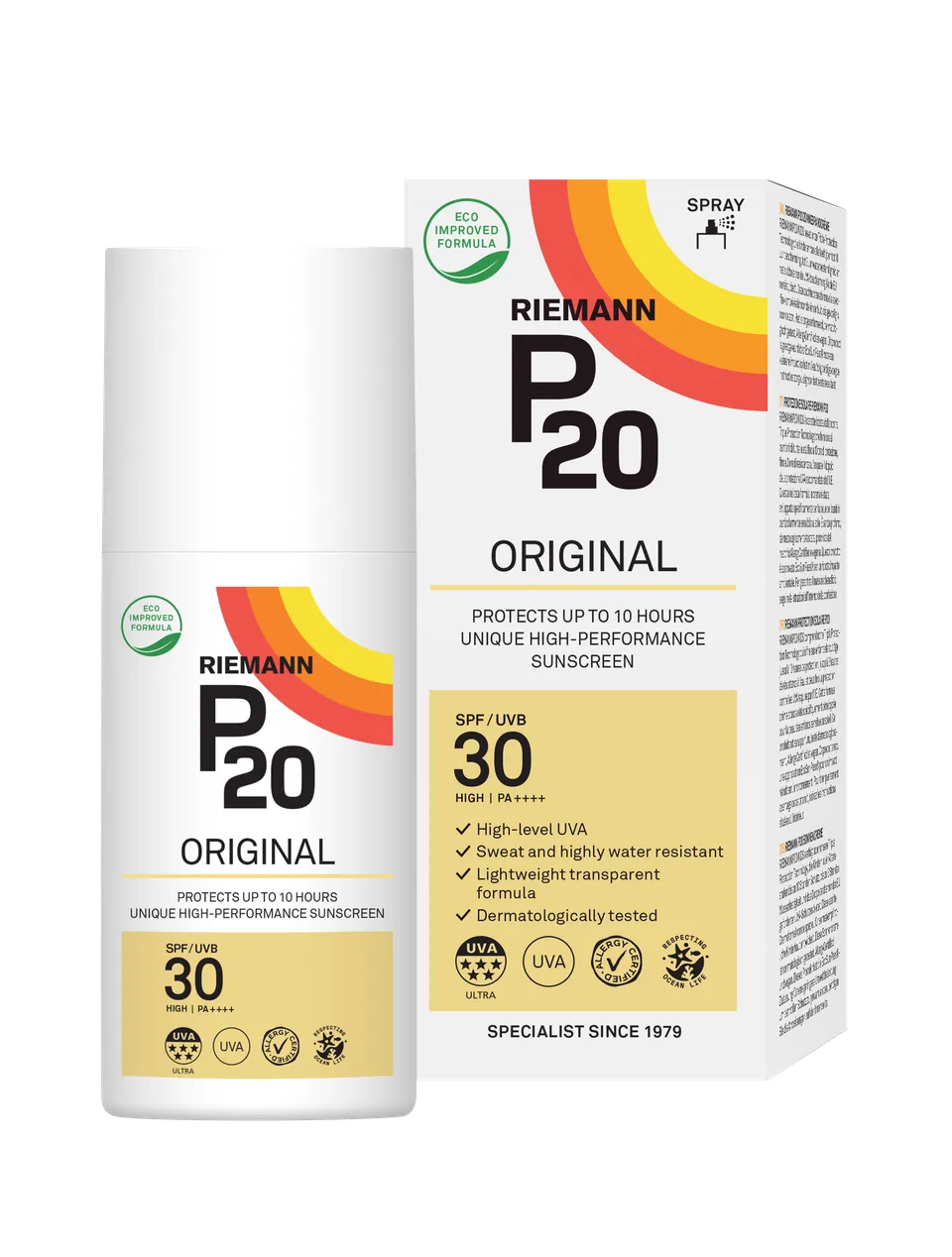 Riemann P20 Original Sonnenspray SPF 30 85 ml wasserfest