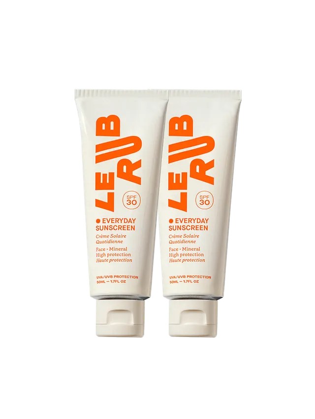 Le Rub Everyday Sunscreen SPF30 Duo Sonnencreme 2er Set mineralisch