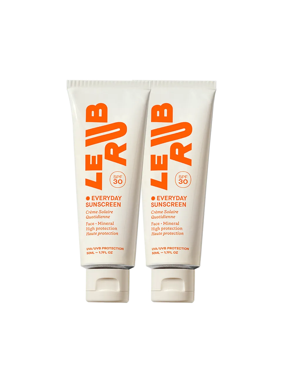 Le Rub Everyday Sunscreen SPF30 Duo Sonnencreme 2er Set mineralisch