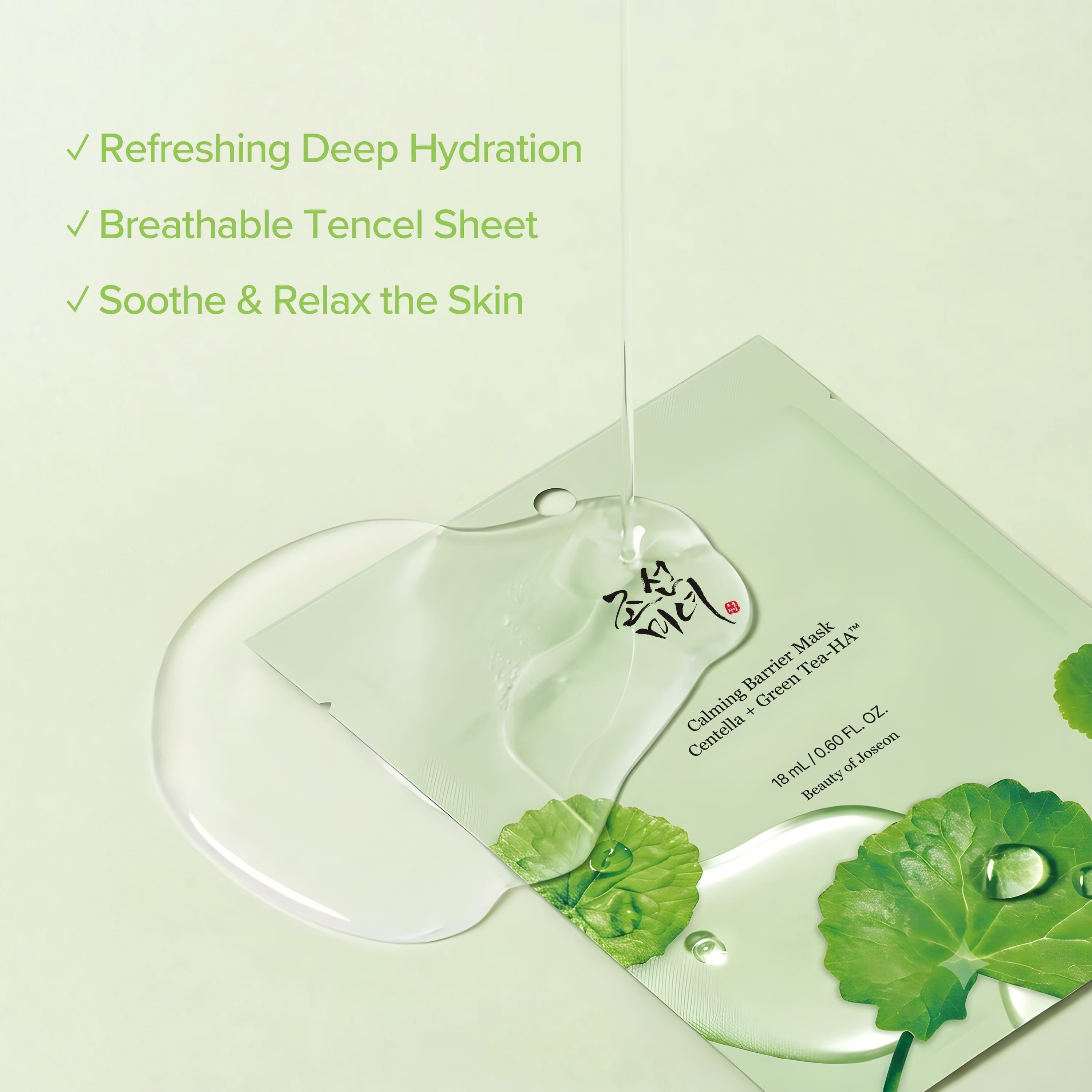 Beauty of Joseon Calming Barrier Mask Tuchmaske 10 Stück Feucht