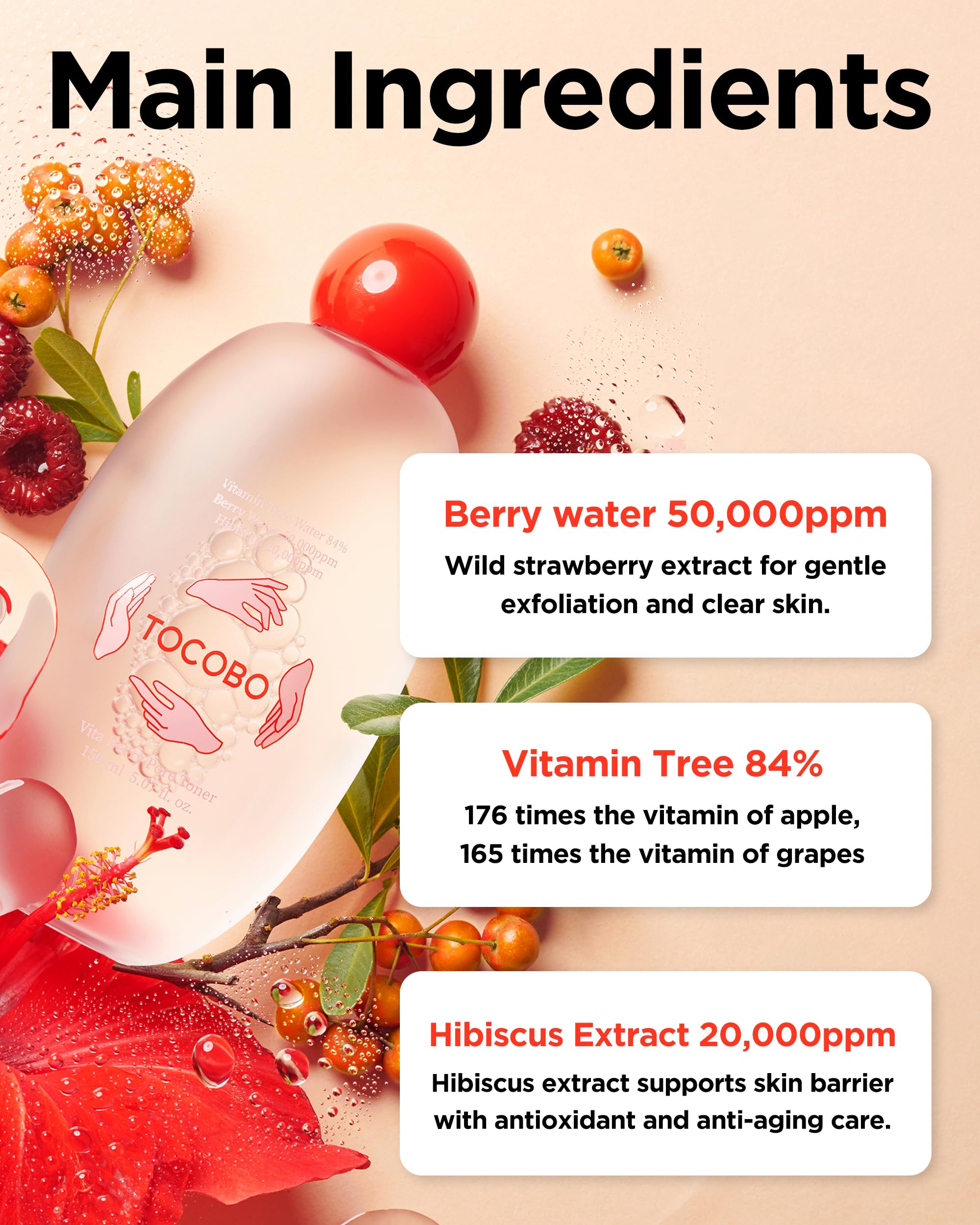 TOCOBO Vita Berry Porentoner Gesichtswasser 150 ml Beere