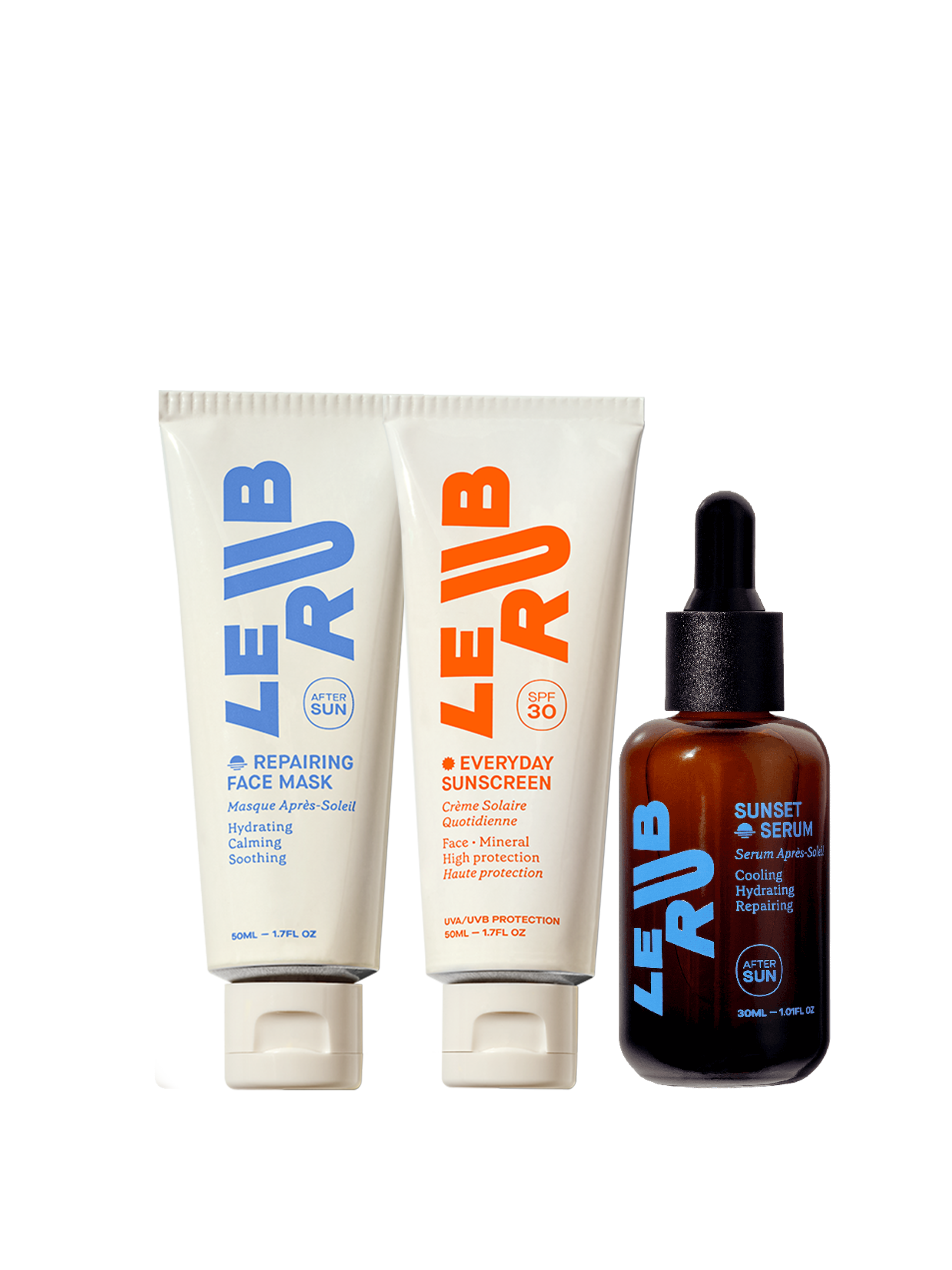Le Rub All About Face SPF30 Gesichtsset Sonnencreme sensible Haut