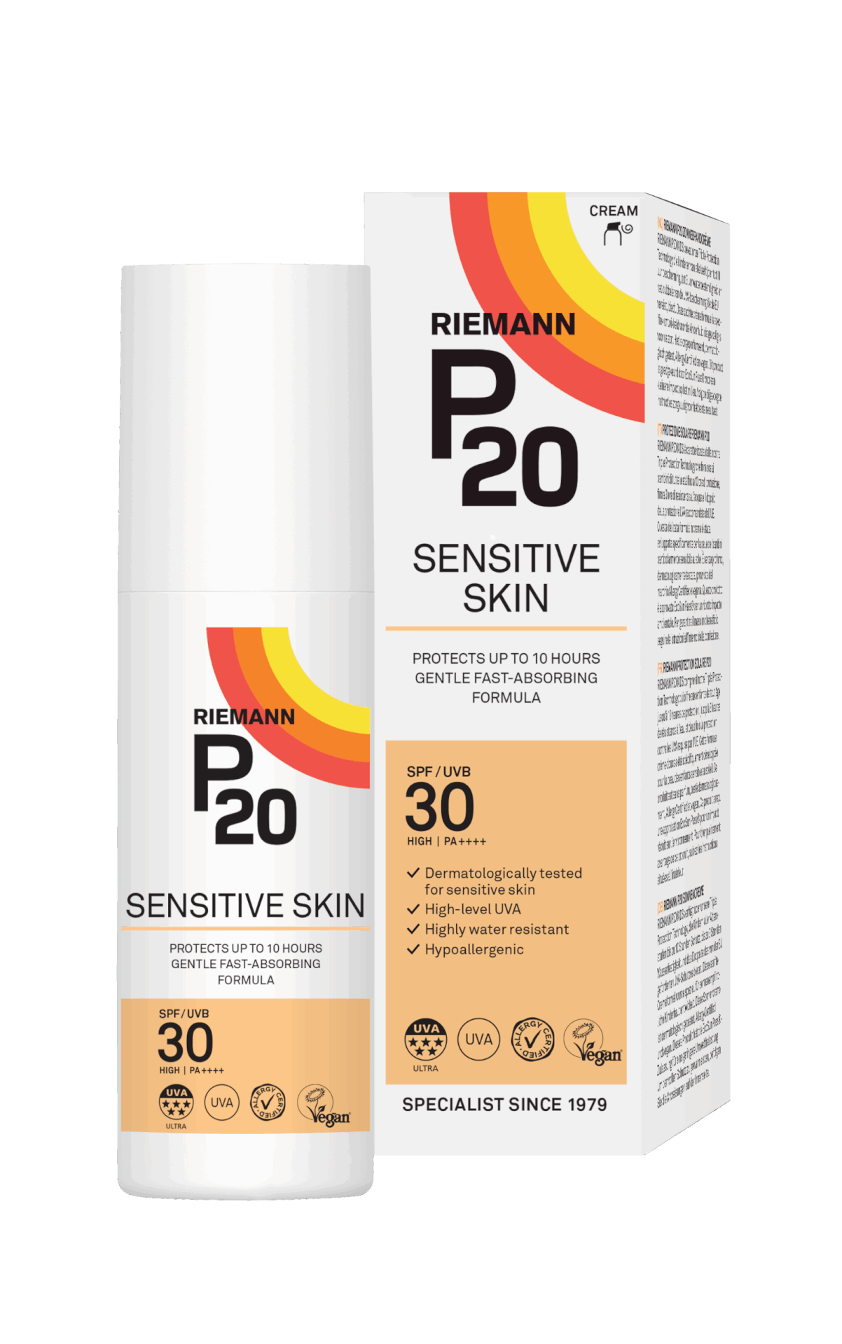 Riemann P20 Sensitive Skin SPF30 Sonnencreme 200ml wasserfest