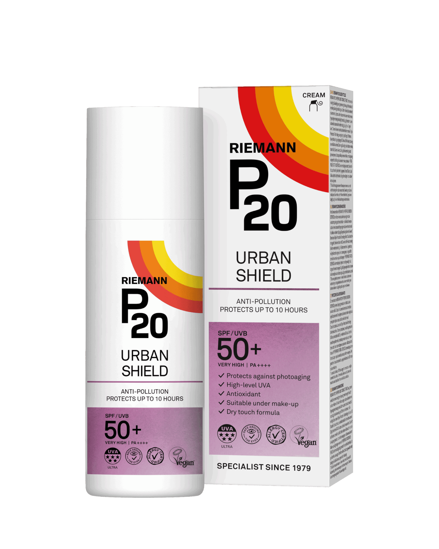 Riemann P20 Urban Shield SPF50+ Sonnencreme 50g Antioxidativ