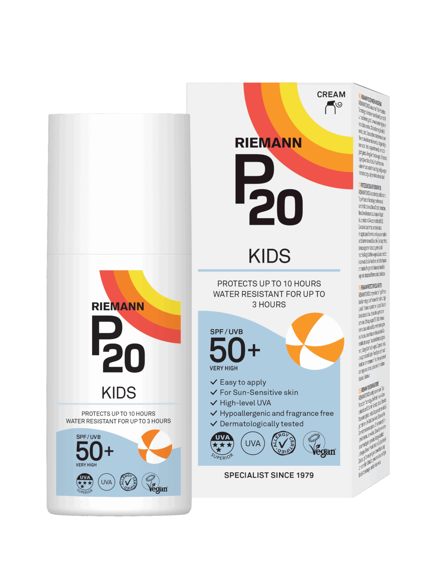 Riemann P20 Kids SPF50+ Kindersonnencreme 200ml wasserfest