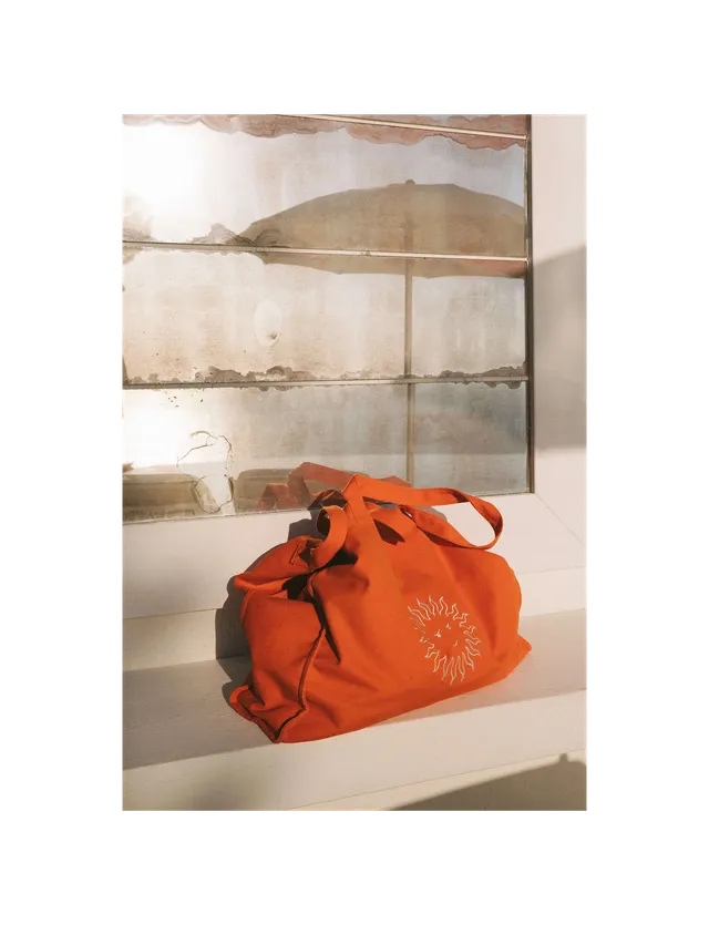 Le Rub Hello Sunshine Beach Bag Strandtasche Baumwolle 50x40