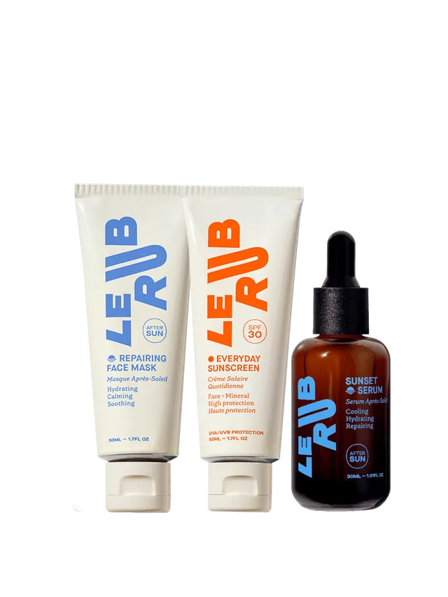 Le Rub All About Face SPF30 Gesichtsset Sonnencreme sensible Haut