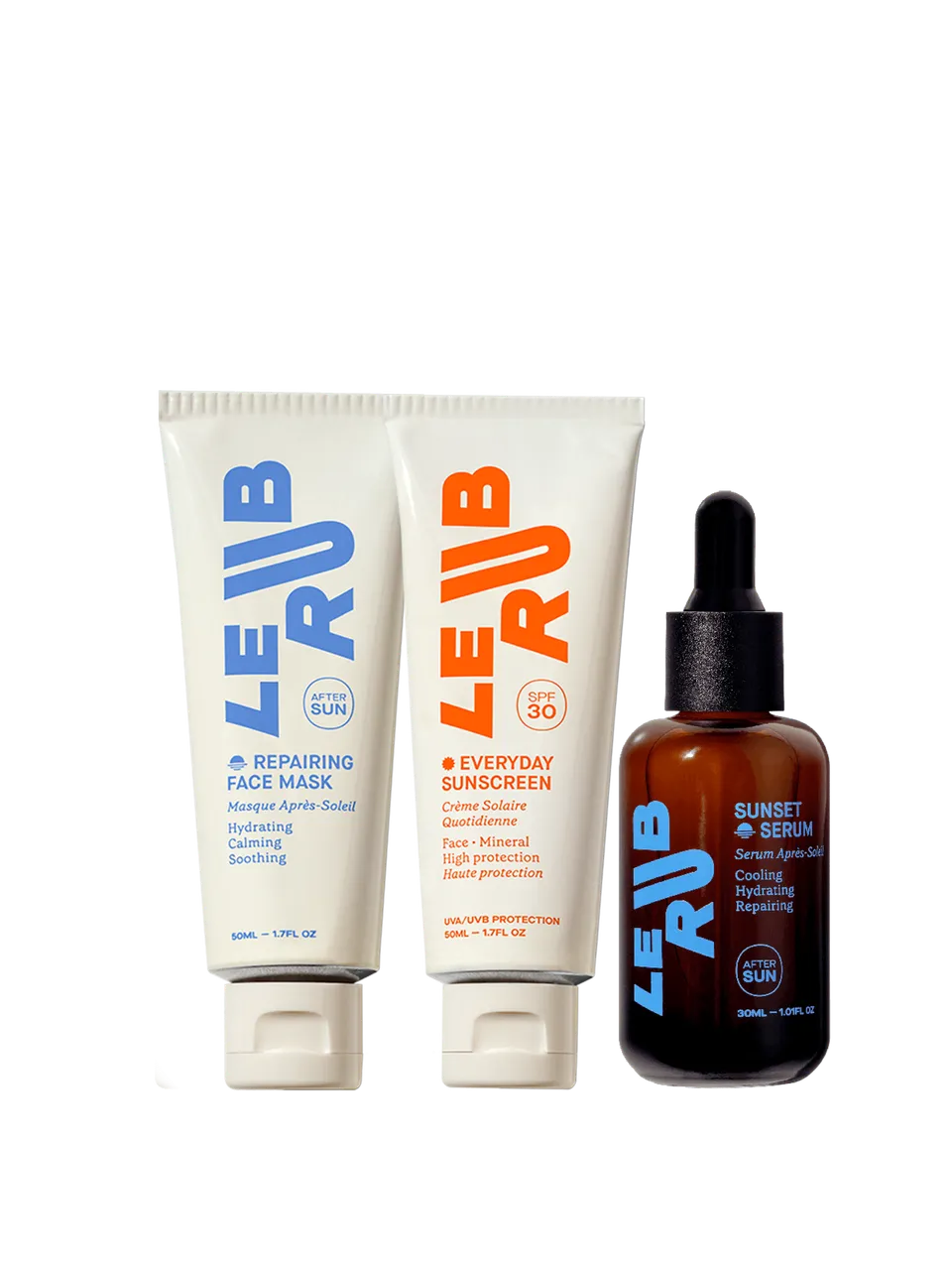 Le Rub All About Face SPF30 Gesichtsset Sonnencreme sensible Haut