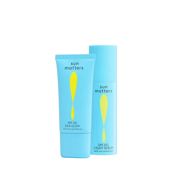 Sun Matters Morning Glow Set Sonnenserum SPF50 Silk Glow