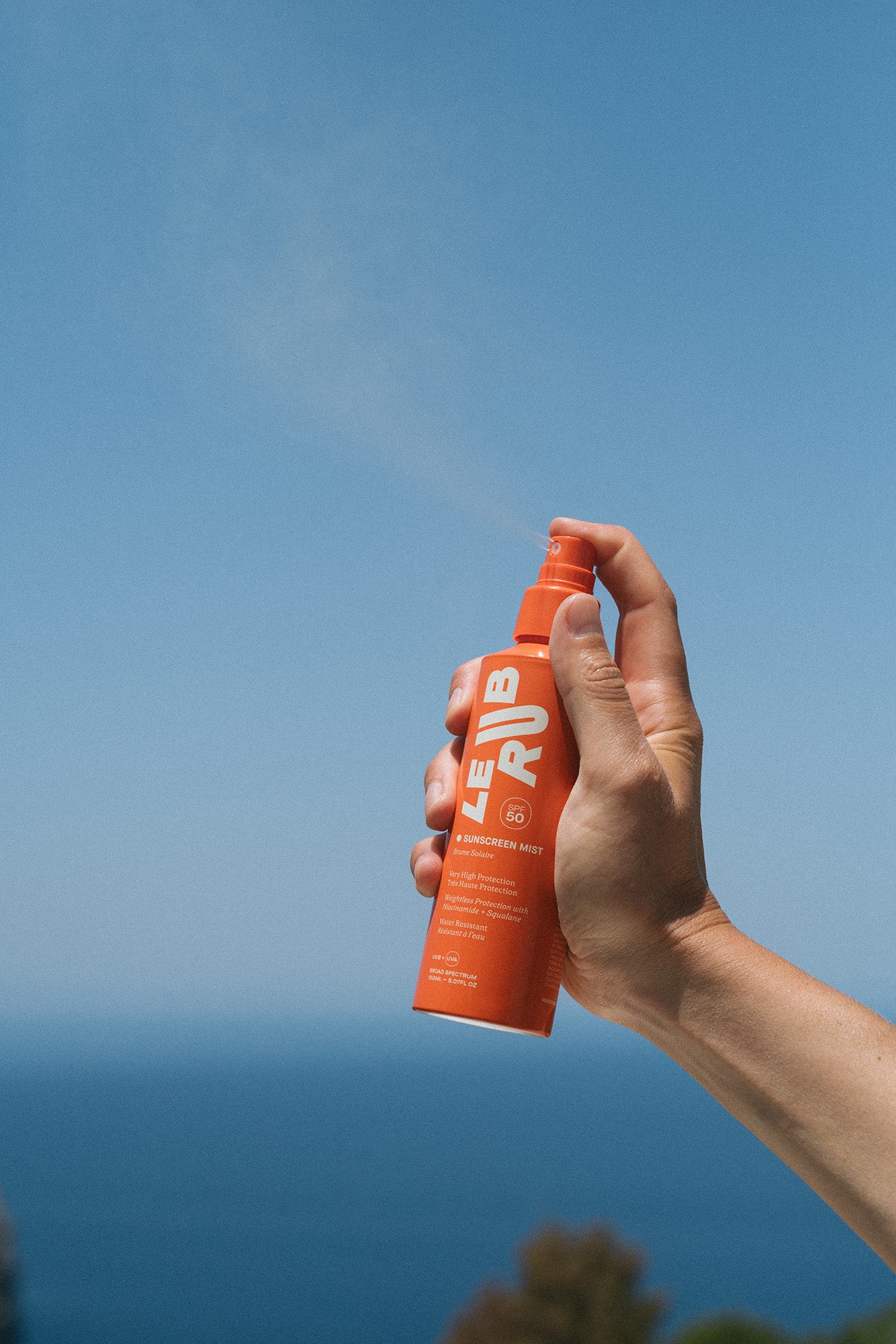 Le Rub Sunscreen Mist SPF50 Körperspray Niacinamid