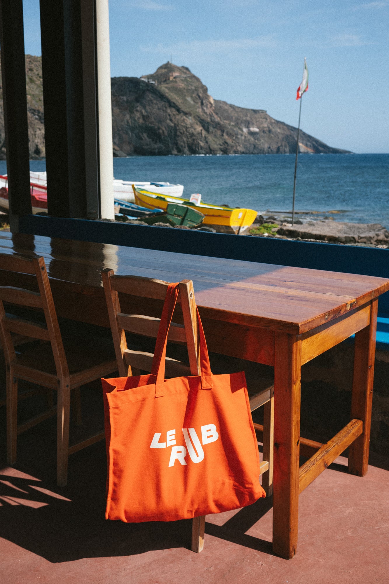 Le Rub Hello Sunshine Beach Bag Strandtasche Baumwolle 50x40