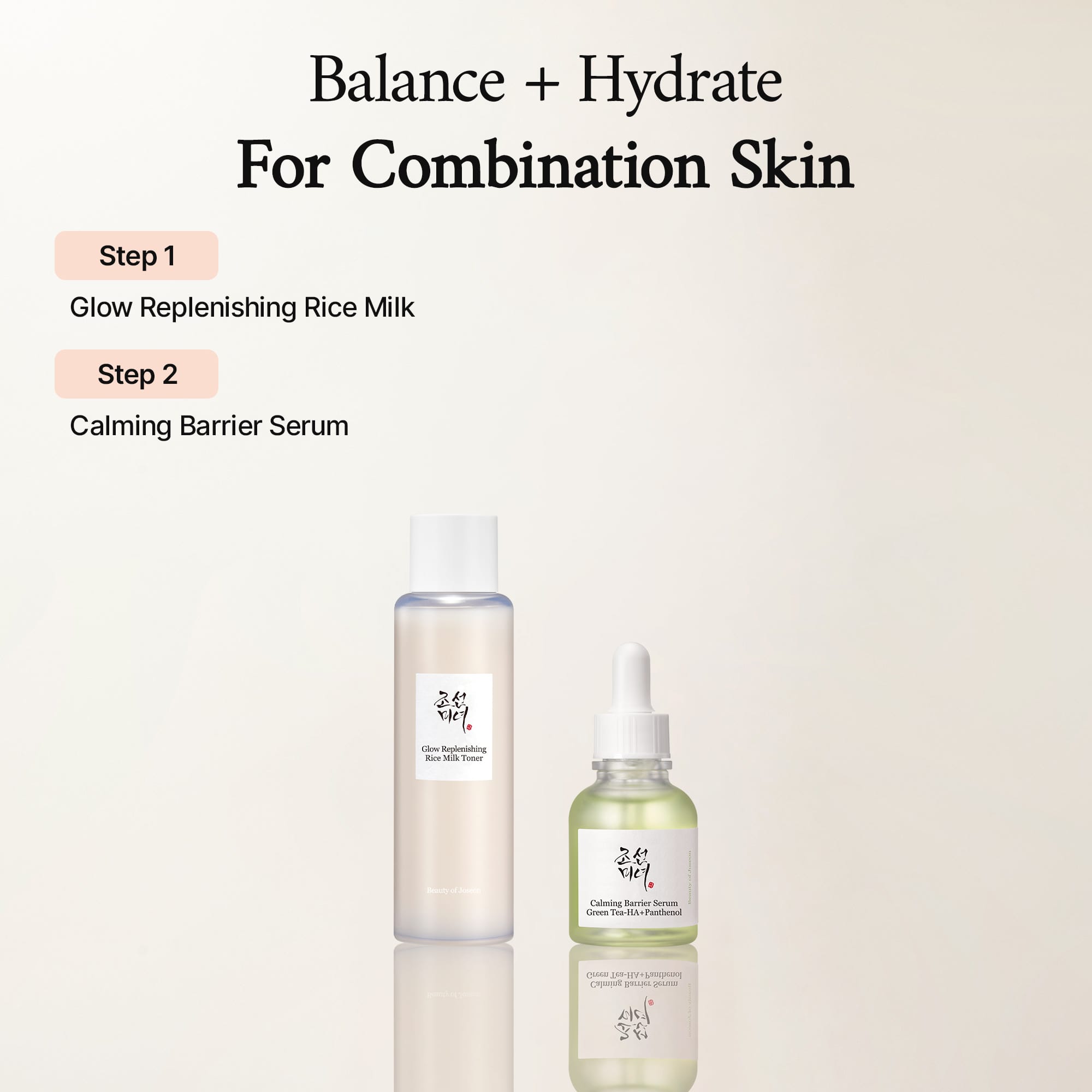 Beauty of Joseon 3 Steps to TDS Skin Prep Pflegeset getöntes SPF