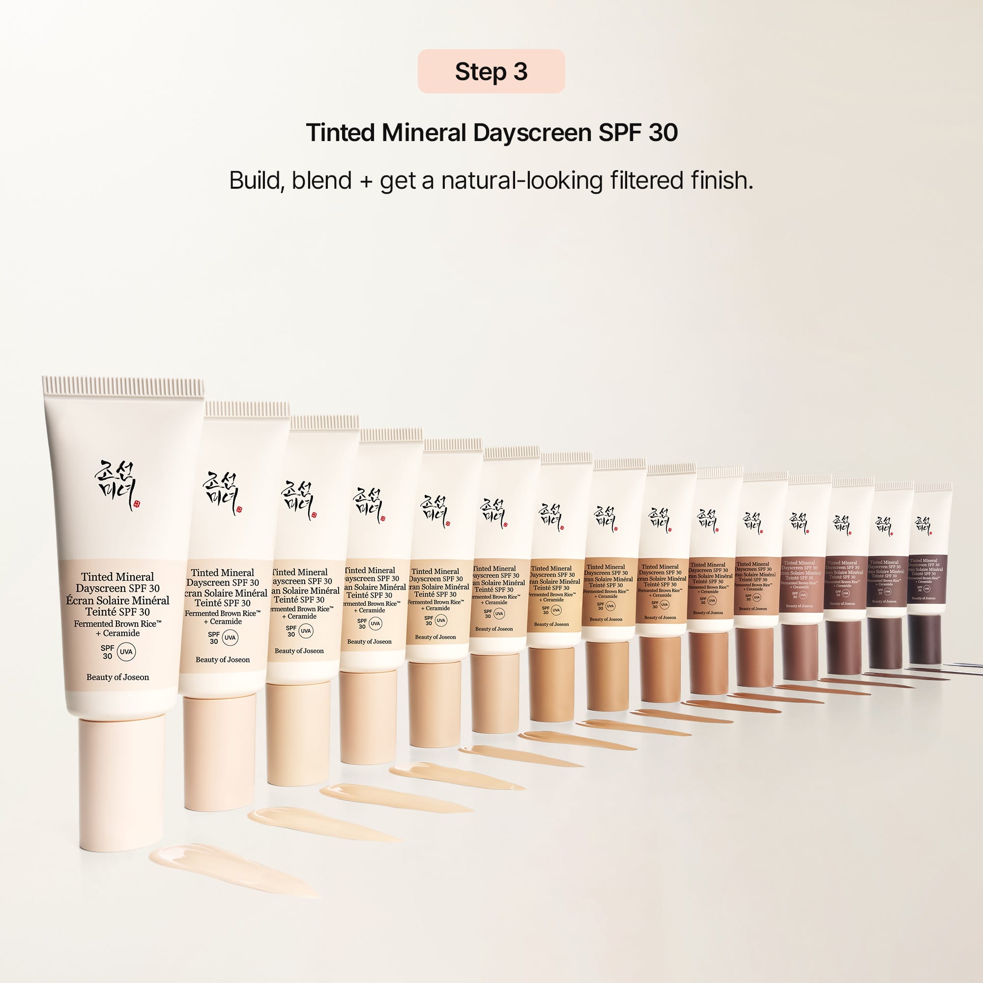 Beauty of Joseon 3 Steps to TDS Skin Prep Pflegeset getöntes SPF