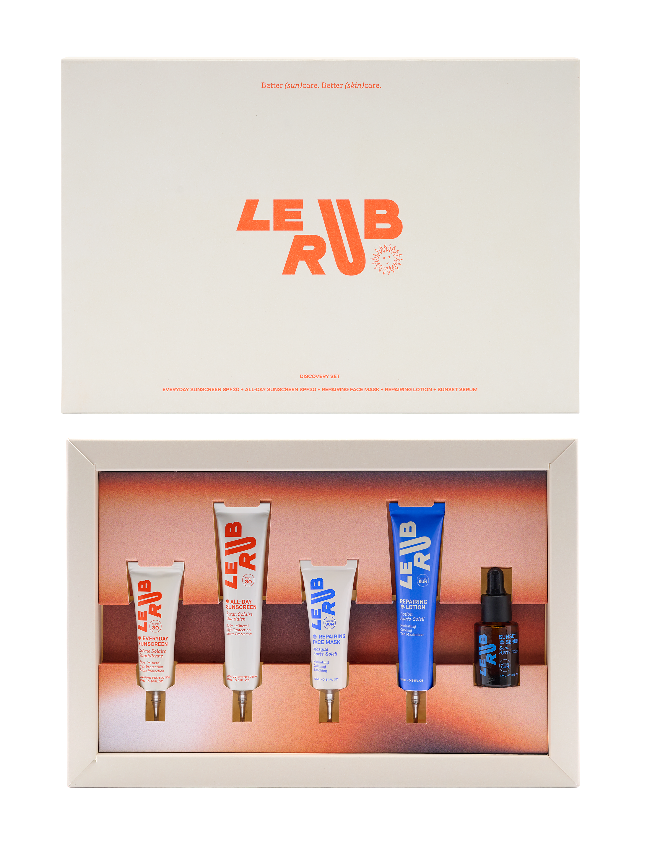 Le Rub Discovery Set SPF30 Reiseset Gesicht & Körper 5 Minis