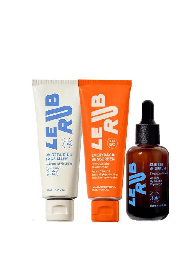 Le Rub All About Face SPF50 Gesichtsset Sonnencreme hoher LSF