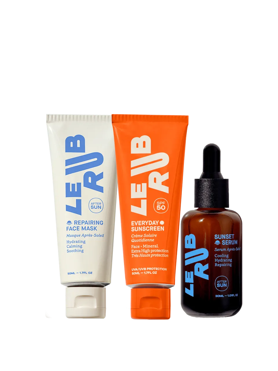 Le Rub All About Face SPF50 Gesichtsset Sonnencreme hoher LSF