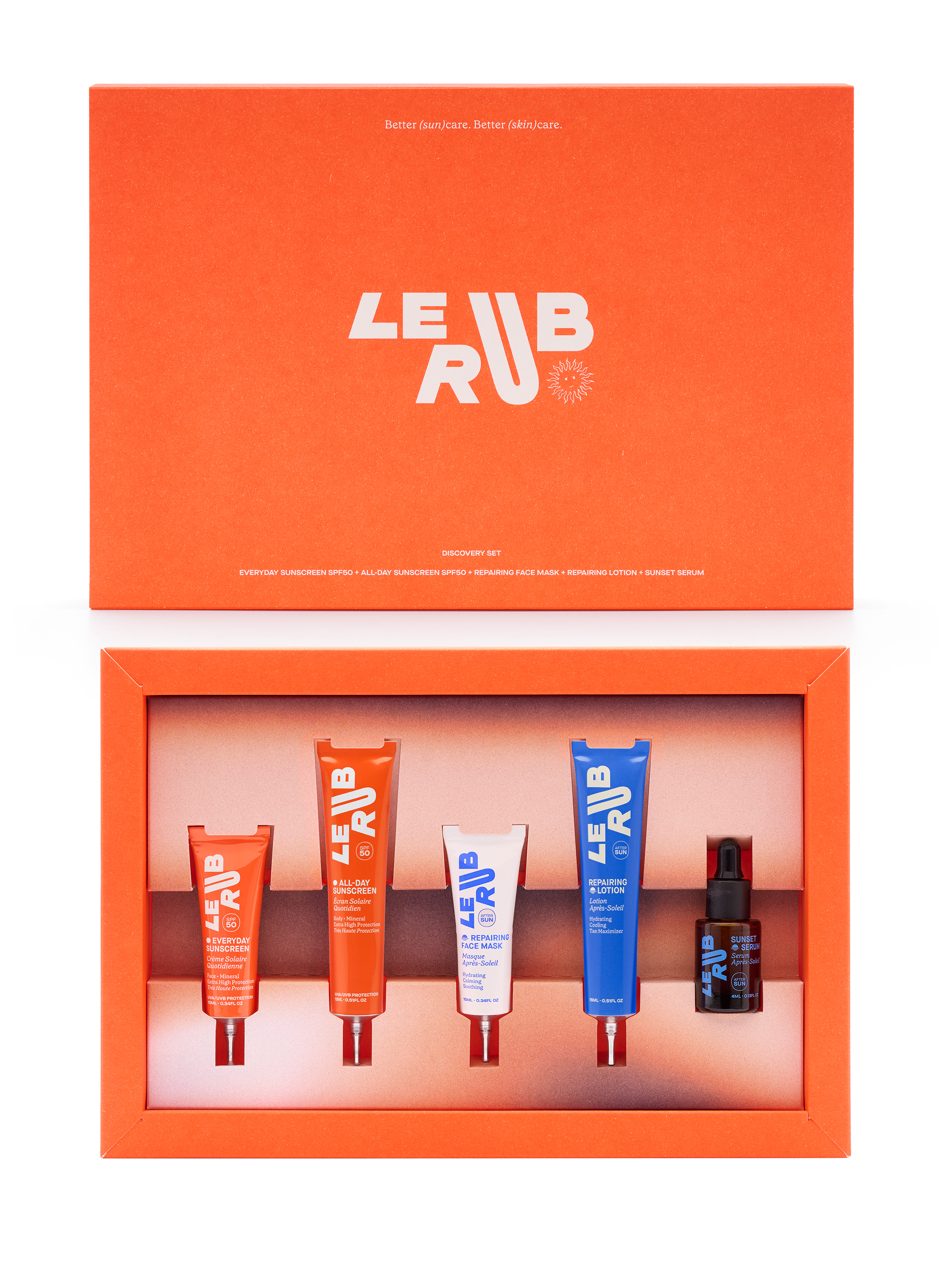 Le Rub Discovery Set SPF50 Gesicht Körper 5 Mini
