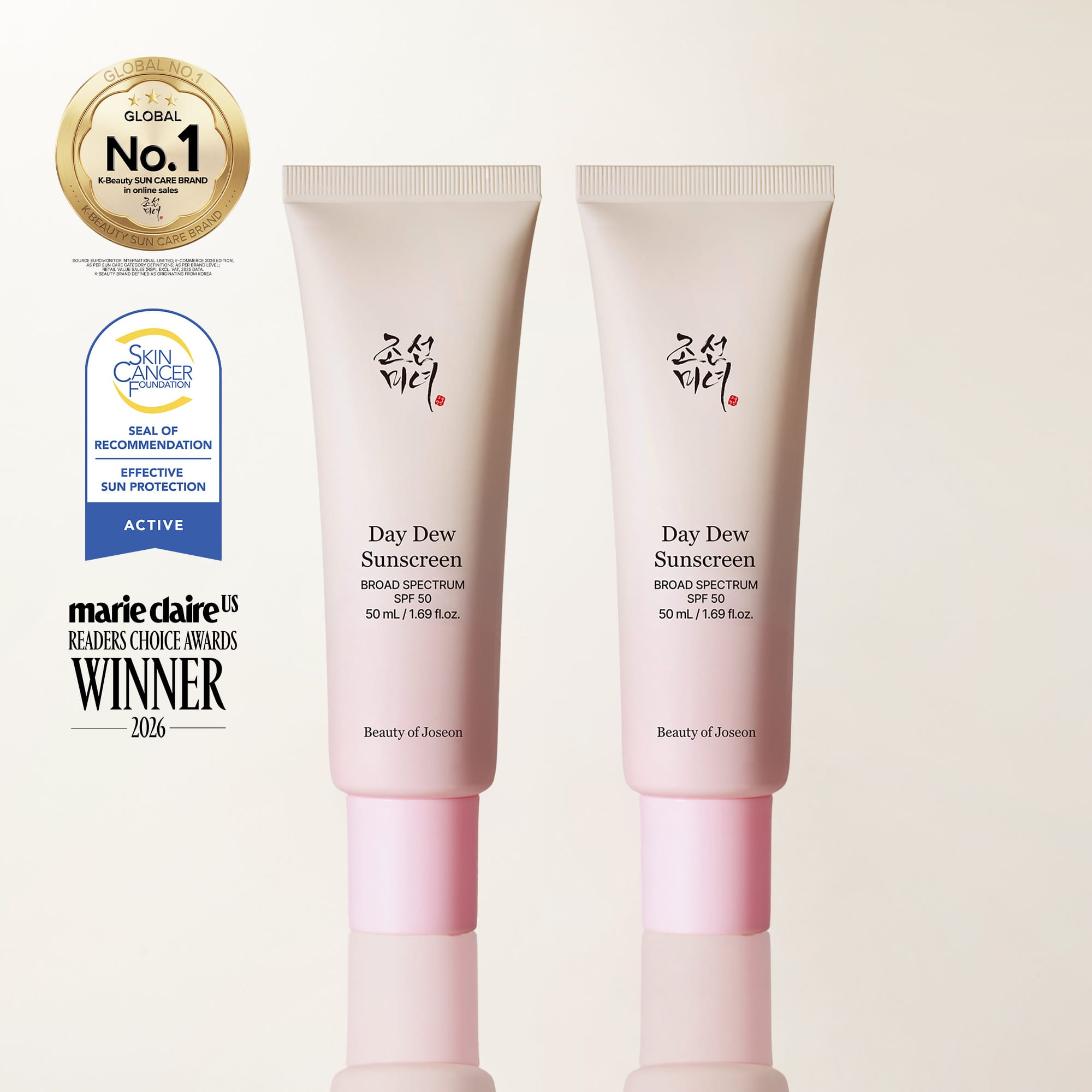 Beauty of Joseon Day Dew Sunscreen Sonnencreme 50 ml 1-Pack
