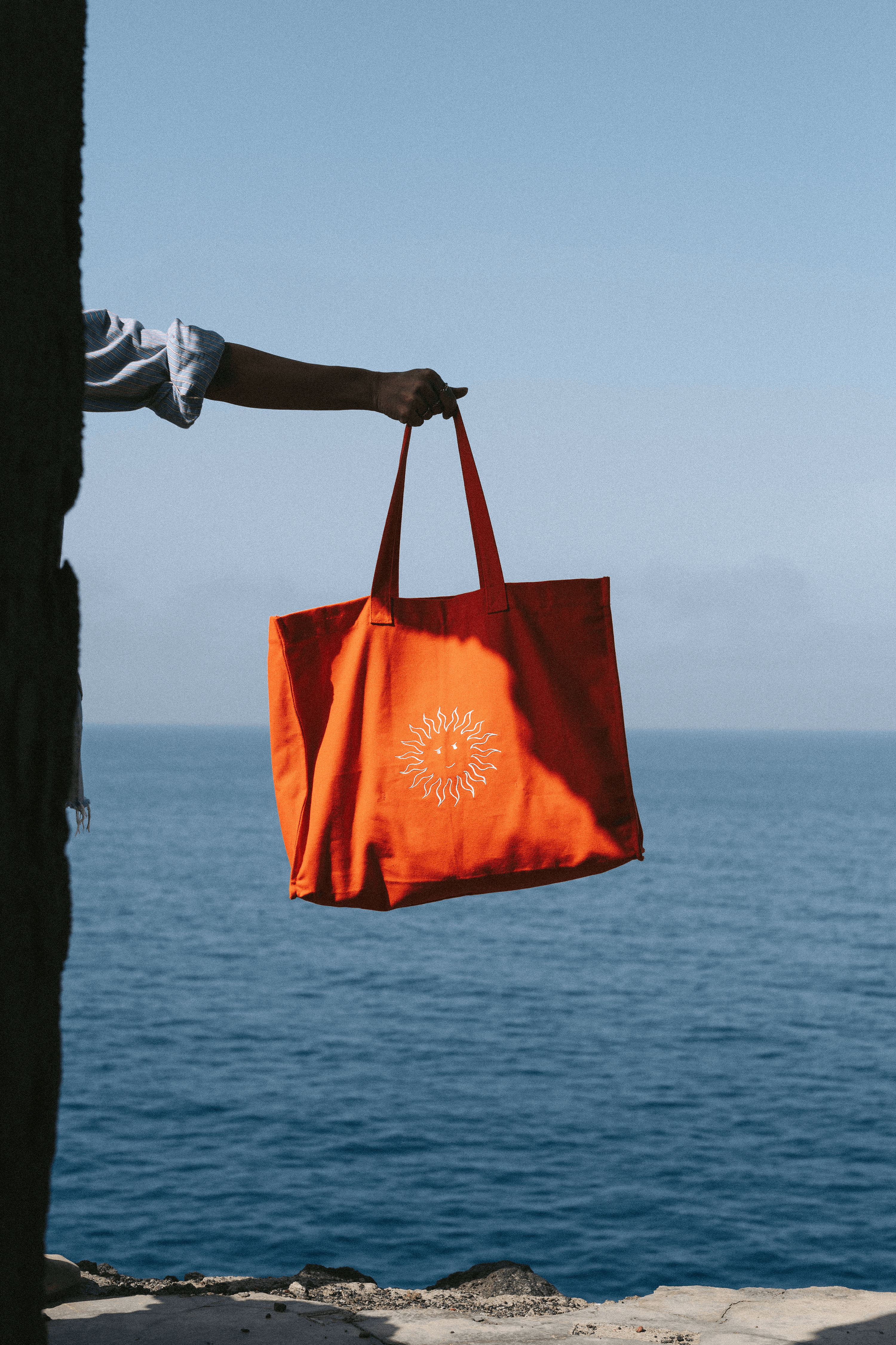 Le Rub Hello Sunshine Beach Bag Strandtasche Baumwolle 50x40