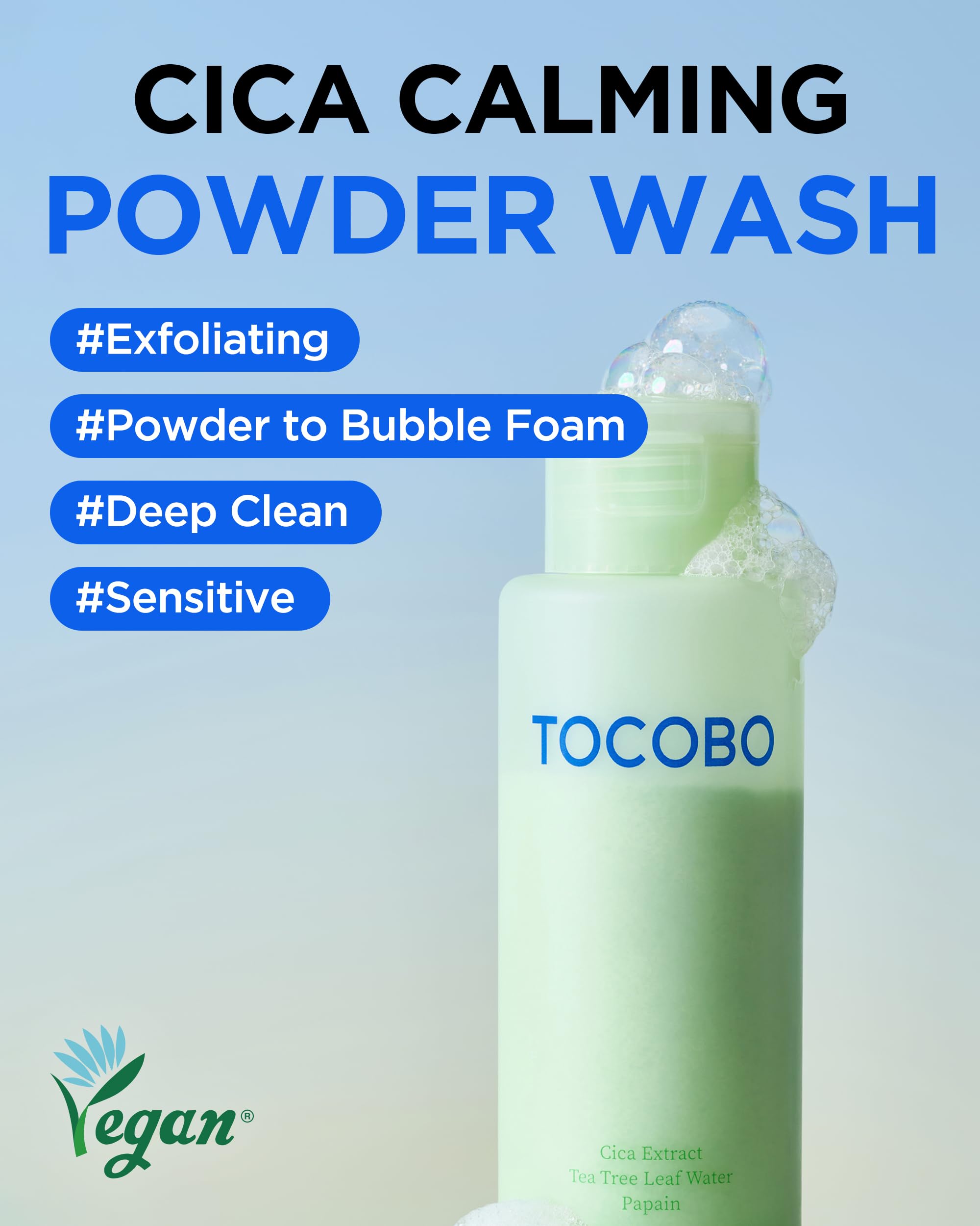 TOCOBO Cica Calming Powder Wash Reinigungspuder 50 g Centella