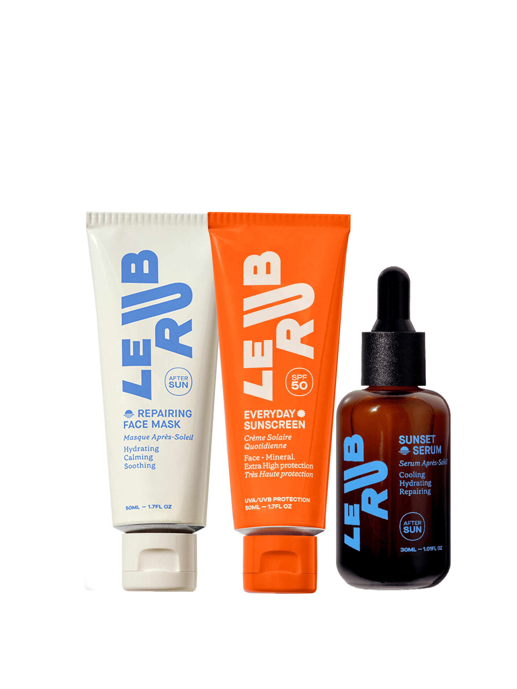 Le Rub All About Face SPF50 Gesichtsset Sonnencreme hoher LSF