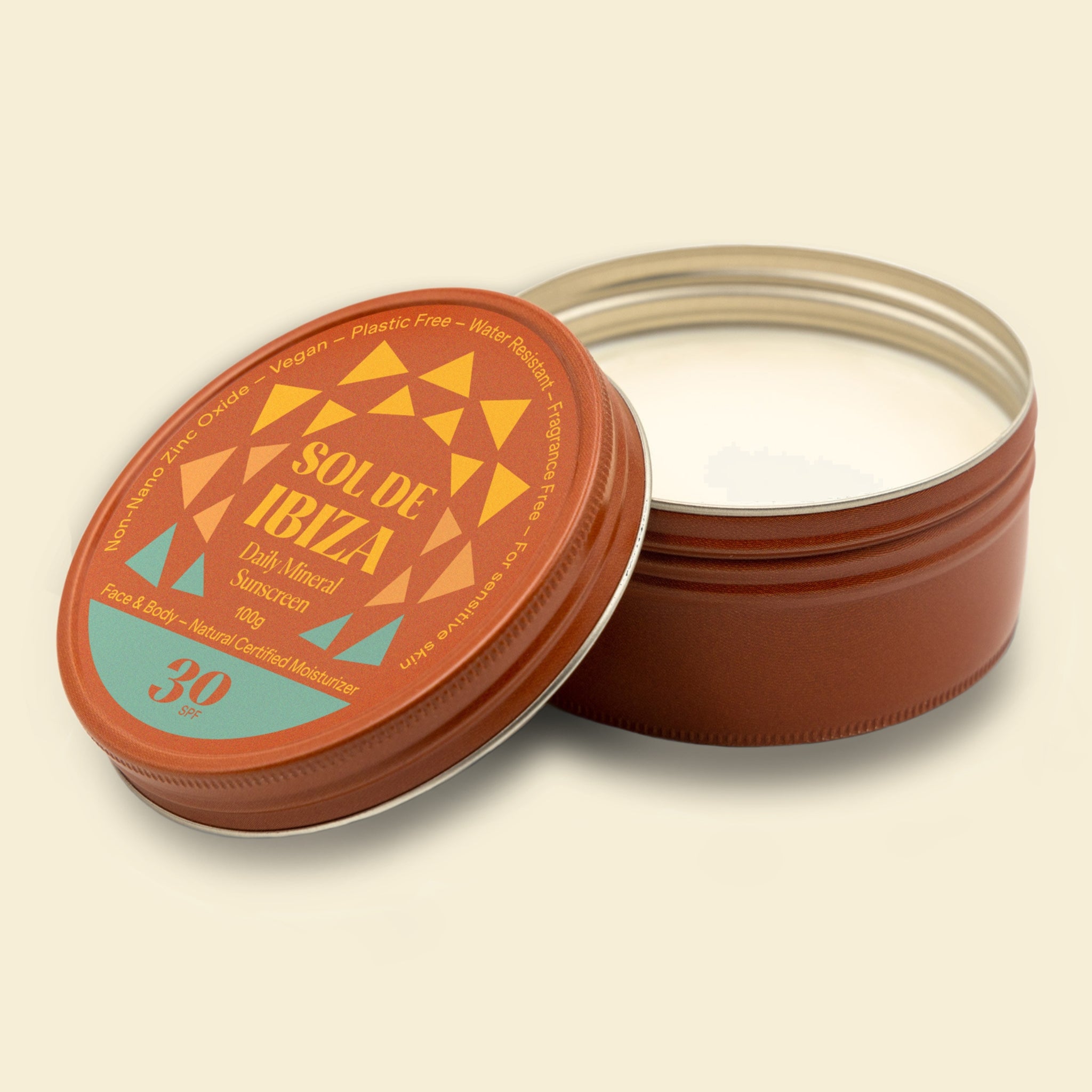 Sol de Ibiza Suncare Face Body Cream SPF30 100 g Zink