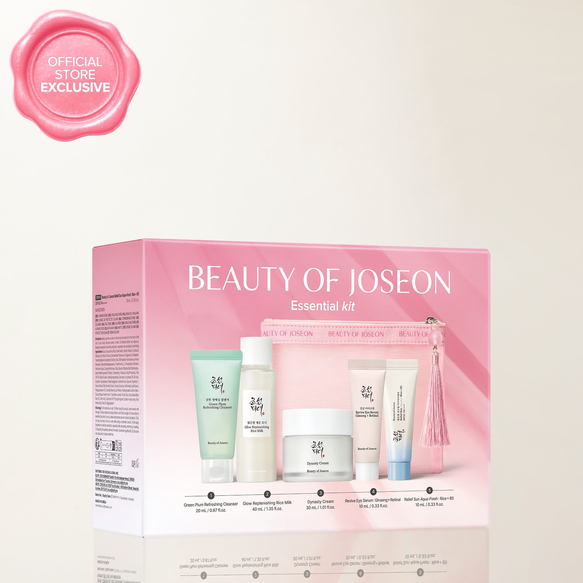 Beauty of Joseon Essential Kit Reiseset 5 Minis