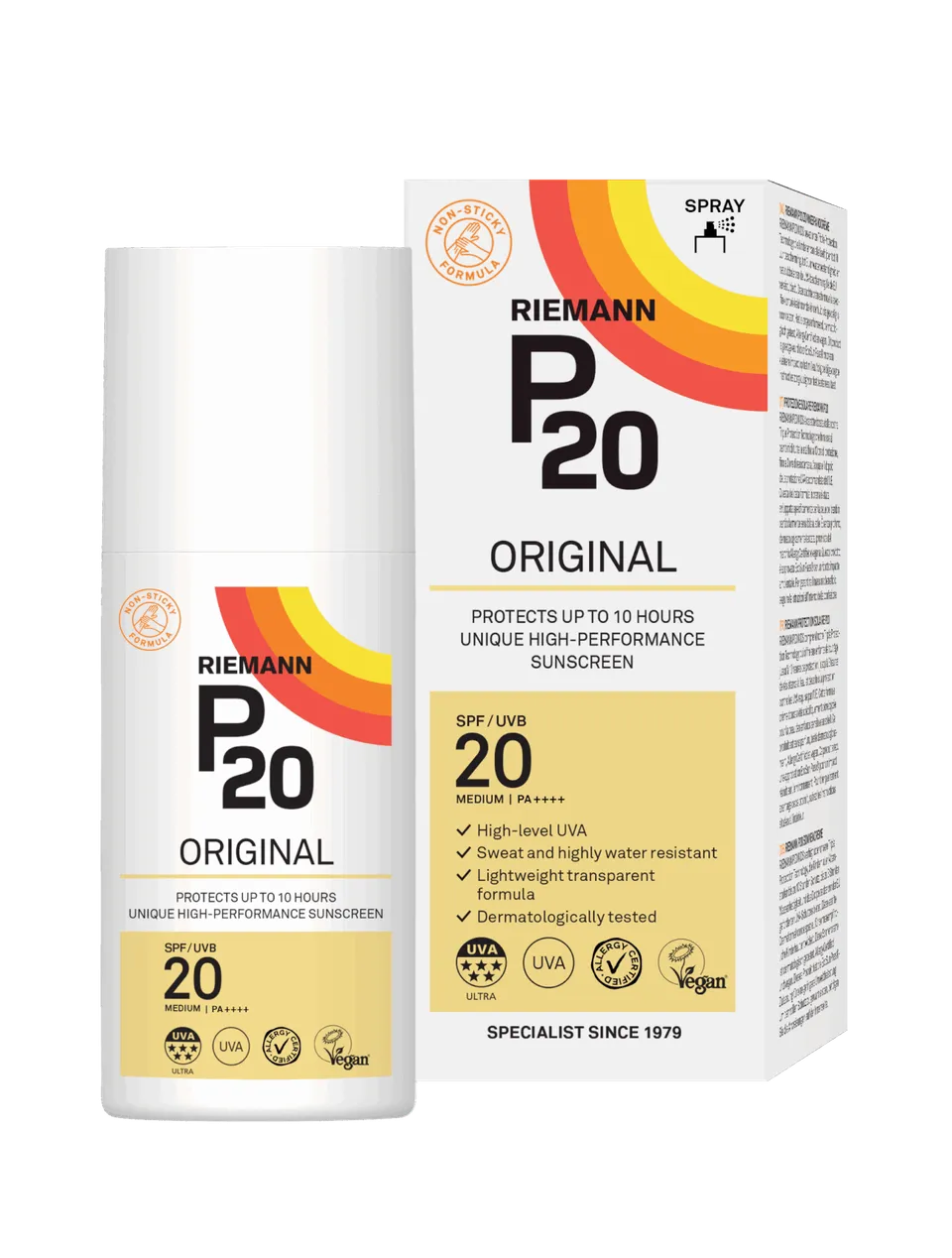 Riemann P20 Original Sonnenspray SPF 20 85 ml leicht