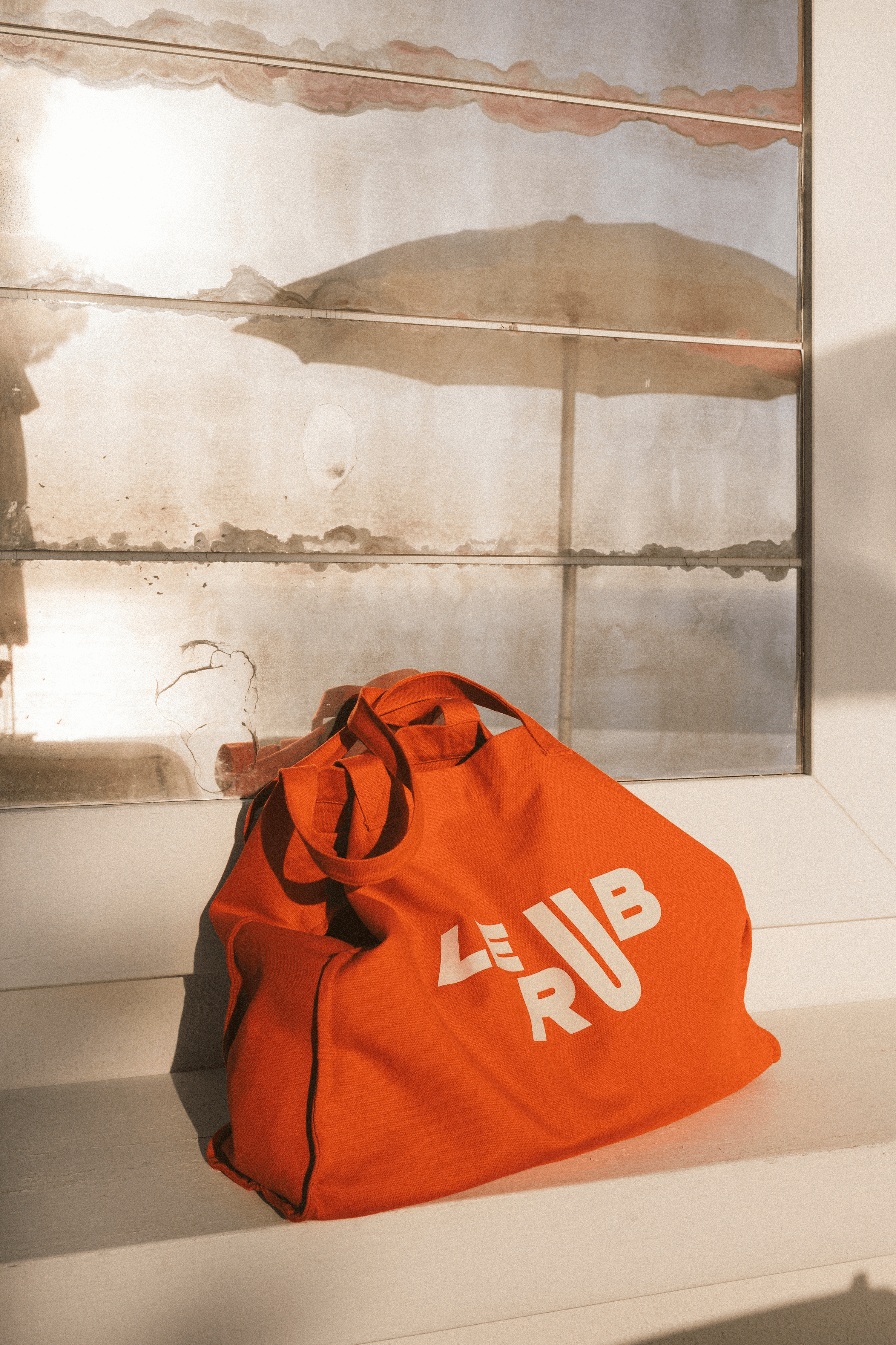 Le Rub Hello Sunshine Beach Bag Strandtasche Baumwolle 50x40