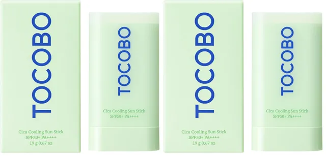 TOCOBO Cica Cooling Sun Stick Sonnenschutz 2x18 g SPF50+