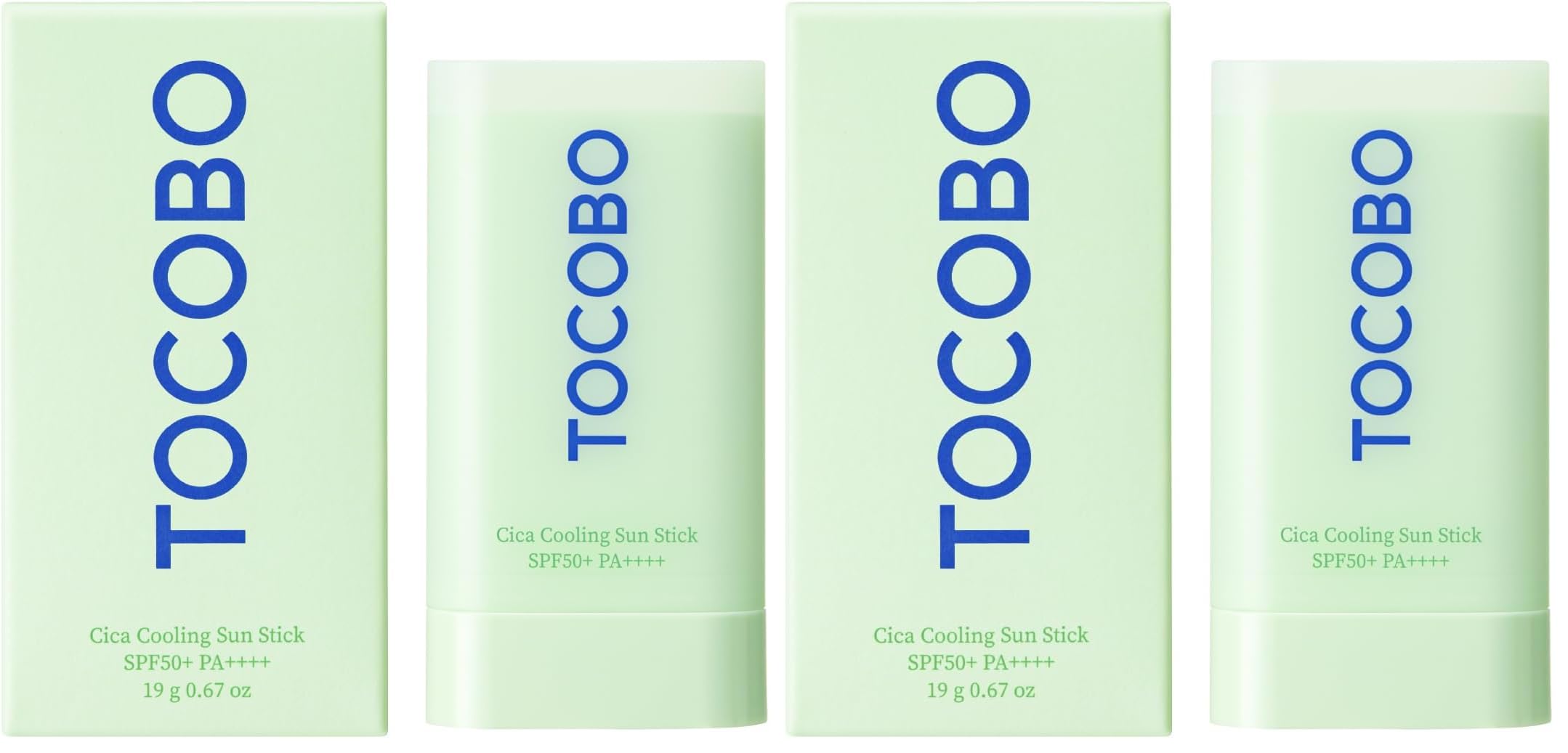 TOCOBO Cica Cooling Sun Stick Sonnenschutz 2x18 g SPF50+