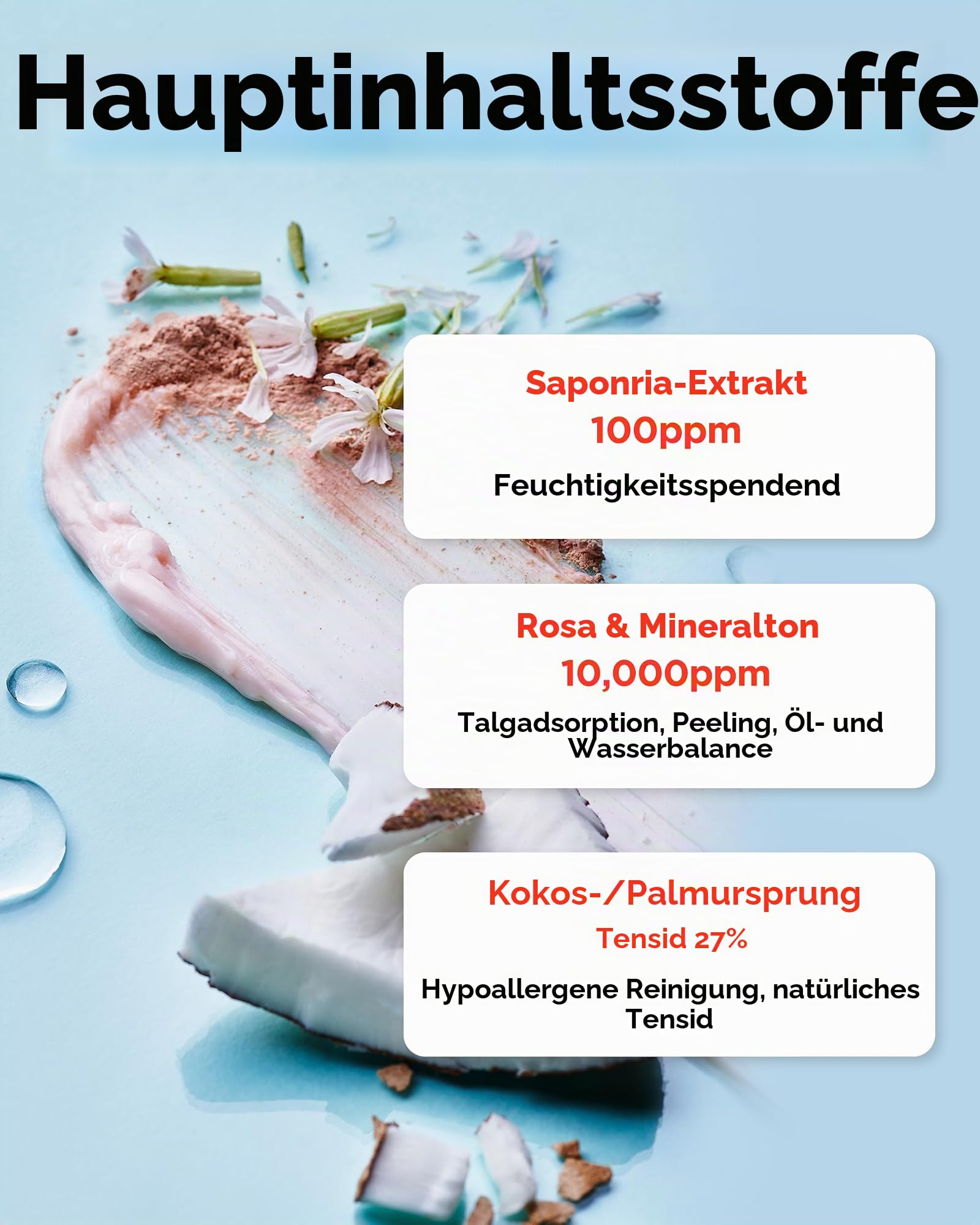 TOCOBO Coconut Clay Reinigungsschaum 150 ml Tonerde